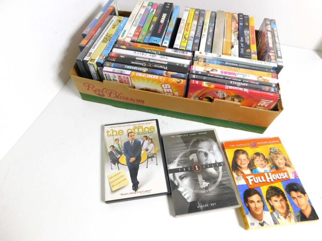 Lot of DVDs incl The Office Season 1 & 2 & 3 & 5 ,: Lot of DVDs incl The Office Season 1 & 2 & 3 & 5 , X-files Season 1 , Veronica Mars Season 1 , Full House Season 2 , and Many Movies