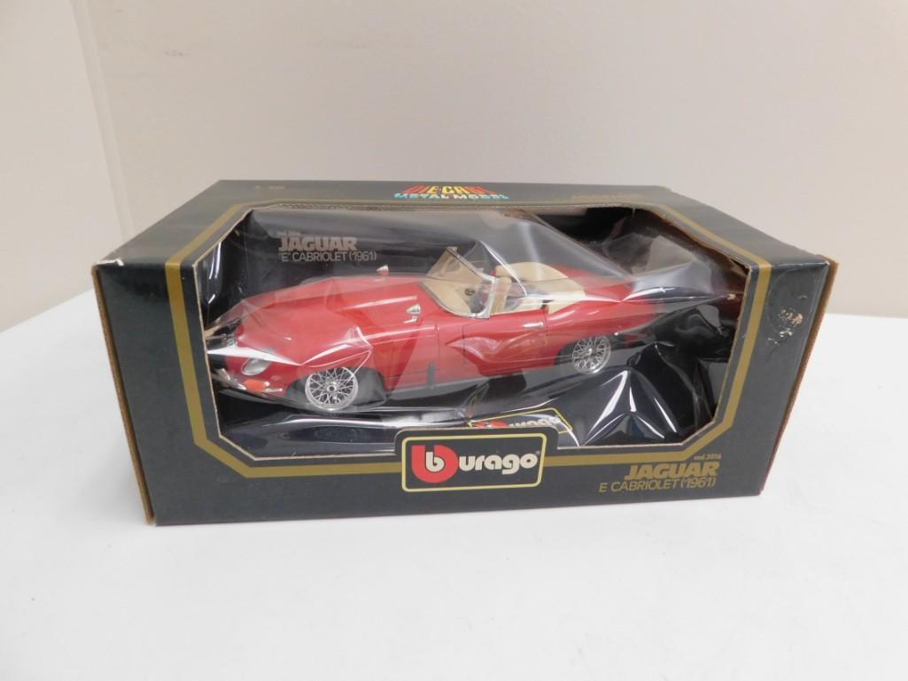 Burago Die Cast 1961 Jaguar E Cabriolet Model Car In (1 of 5)