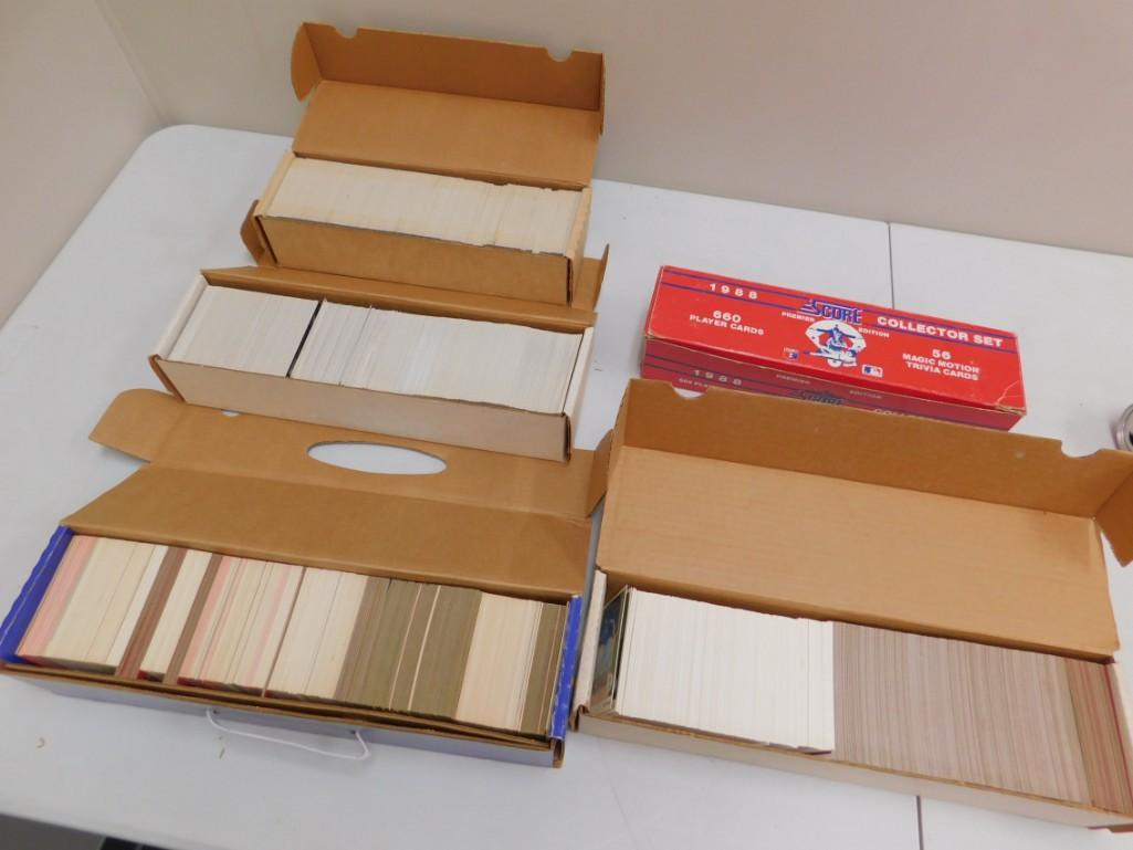 5 Boxes of Assorted Sports Cards Mostly Baseball (1 of 4)
