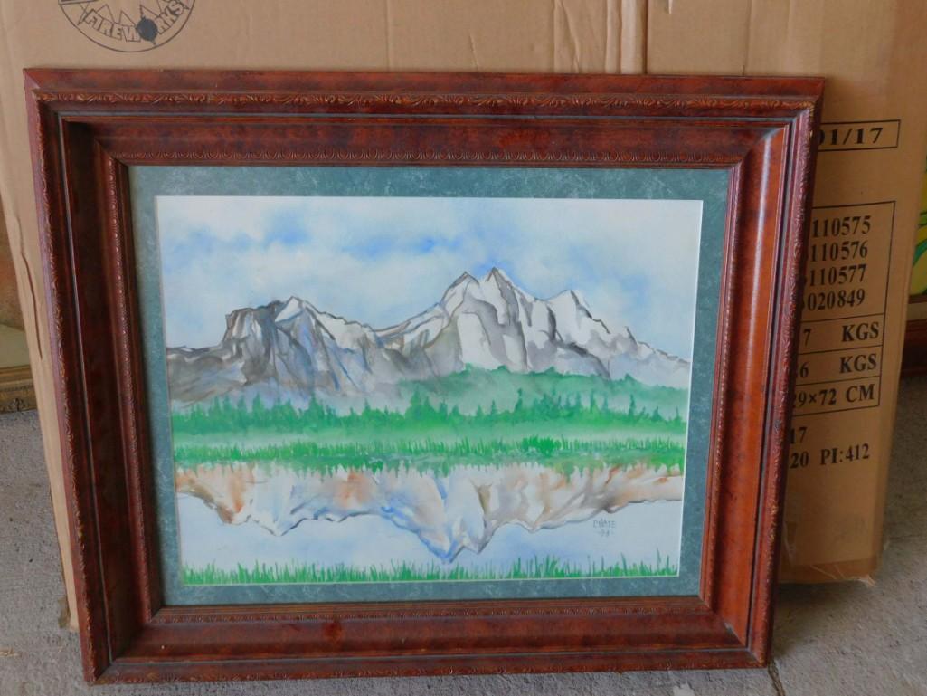 Original Watercolor Signed Chase (1 of 4)