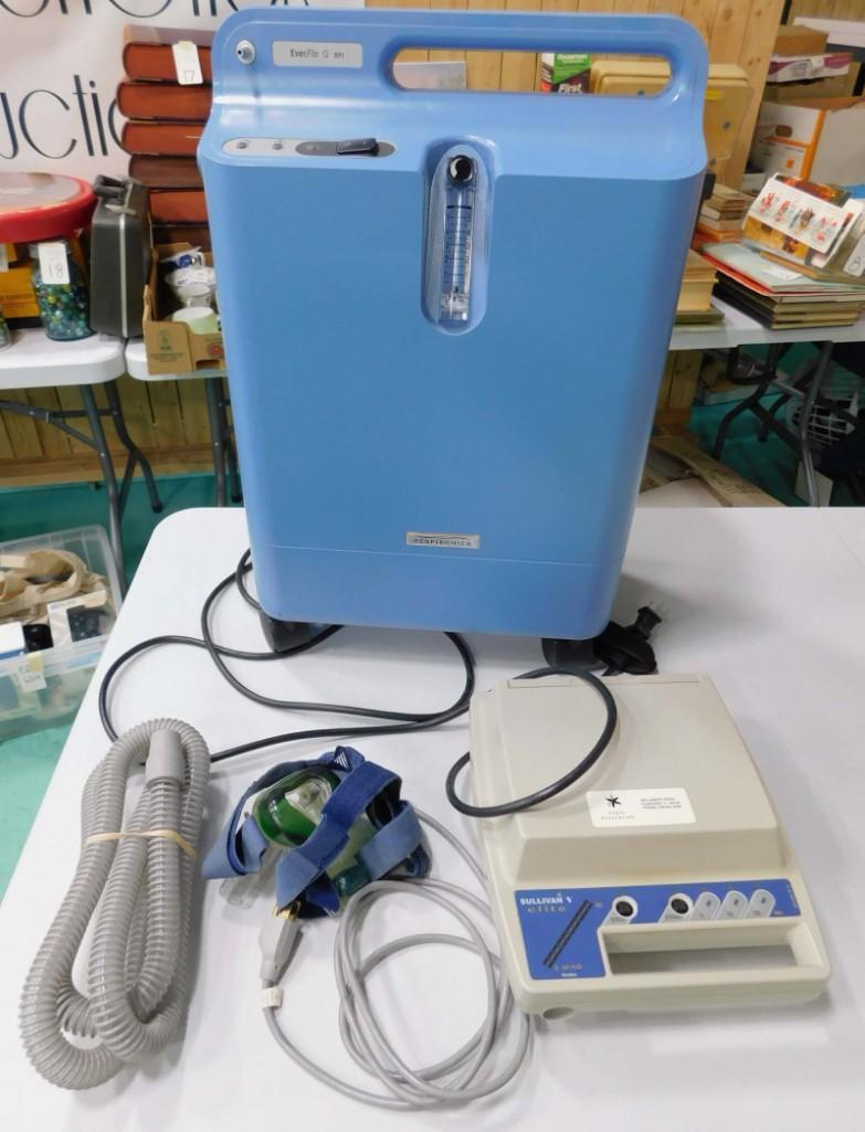 Respironics Ever Flo Quopi Oxigenator and a Celeban #5: Respironics Ever Flo Quopi Oxigenator and a Celeban #5 Elite