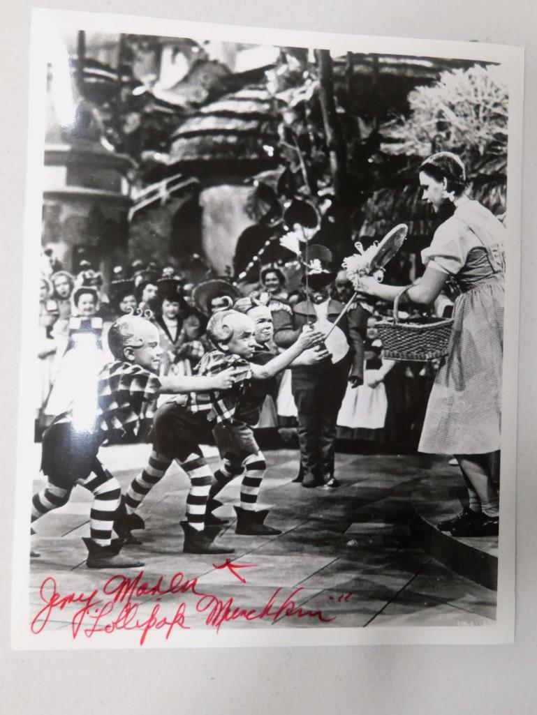 Wizard of Oz Munchkins Photo Signed Jerry Maren with a (1 of 5)