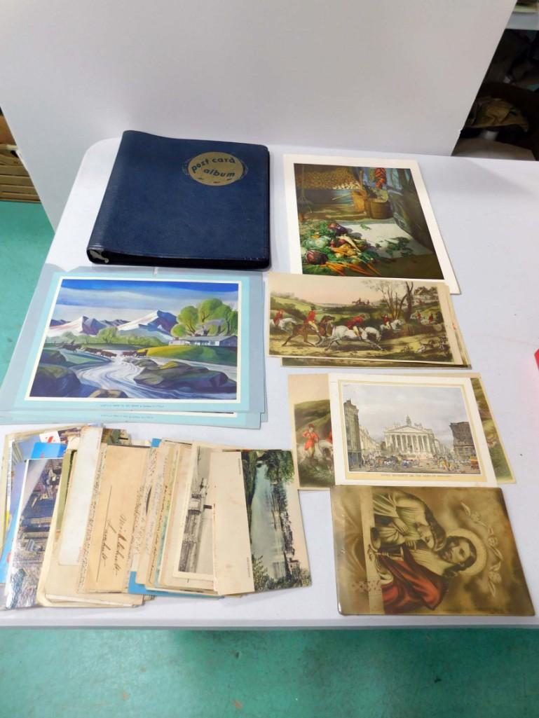 Lot of Vintage Ephemera incl Prints , Postcards , etc (1 of 4)