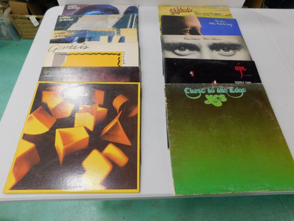12 Vinyl Records incl 4 Peter Gabriel , 4 Genesis , 2 (1 of 7)