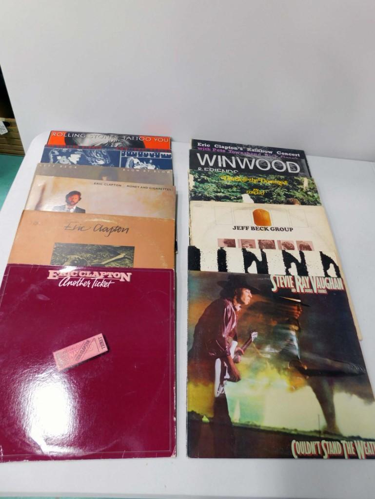 Lot of 14 Vinyl Records incl 7 Eric Clapton , Stevie (1 of 8)