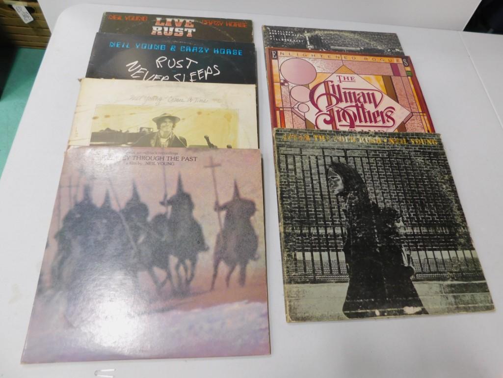 10 Vinyl Records incl 7 Neil Young and 3 Allman Bros (1 of 6)