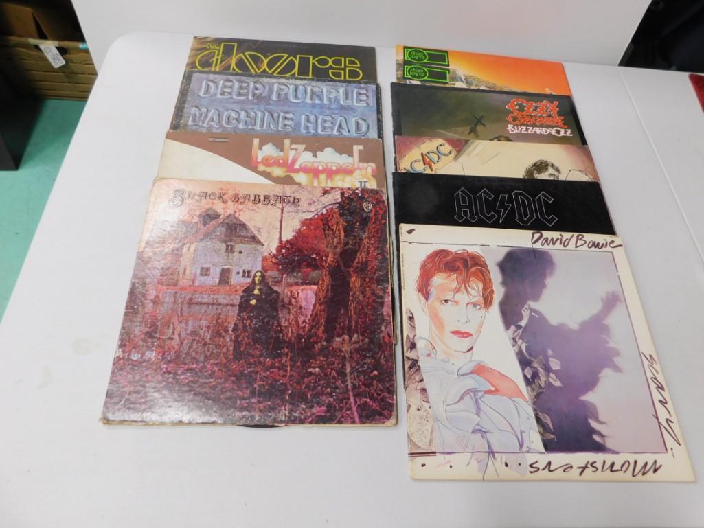 9 Vinyl Records incl Ozzy Osbourne , 2 Led Zeppelin , (1 of 5)