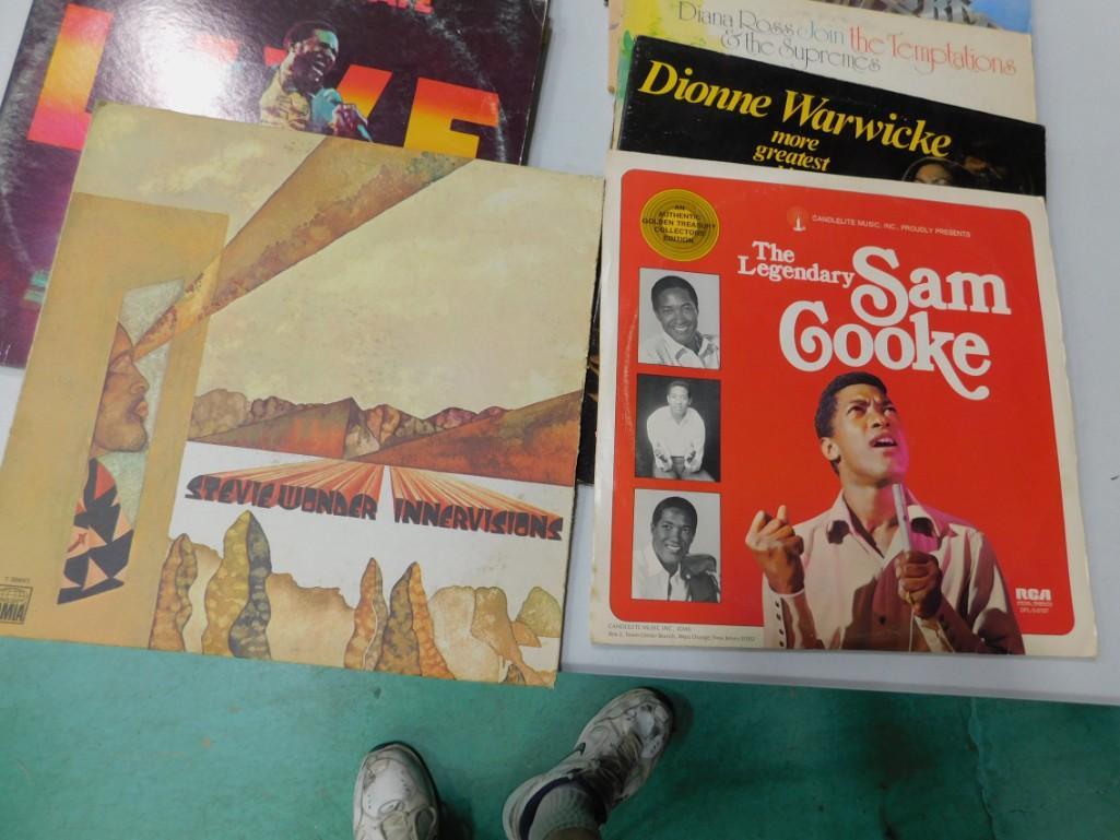 18 Vinyl Records incl 3 Sam Cooke , 3 Diana Ross , (1 of 6)
