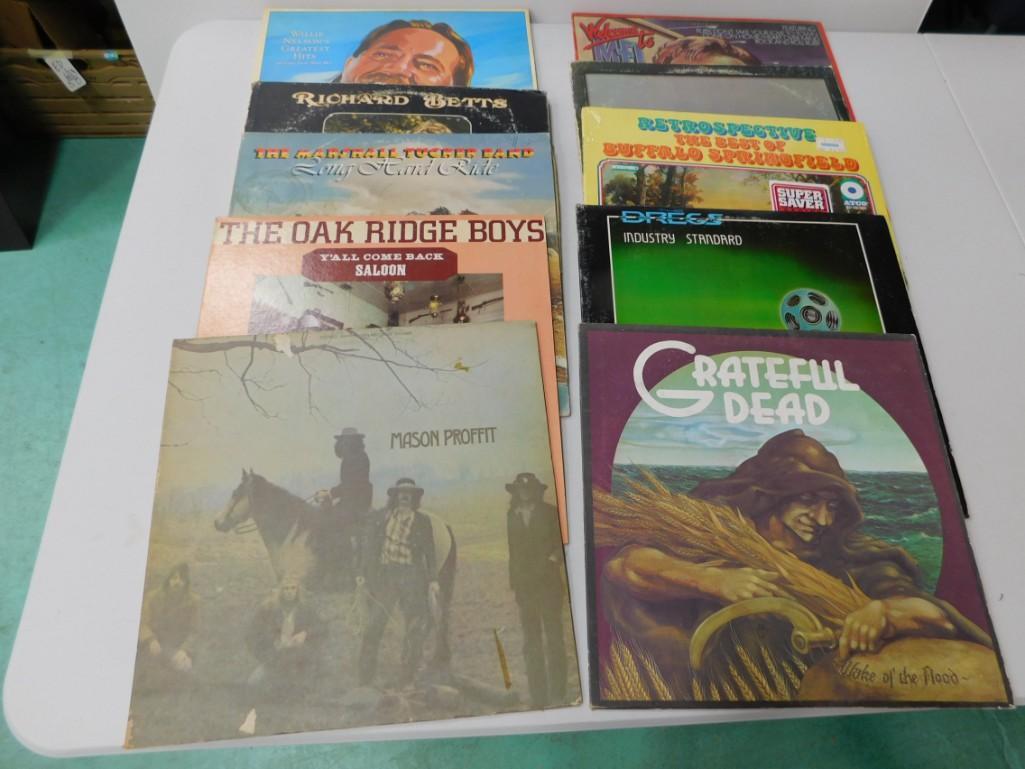 11 Vinyl Records incl 2 Willie Nelson , Grateful Dead , (1 of 6)