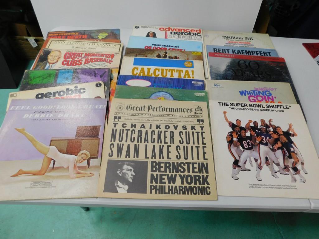 Lot of over 20 Vinyl Records incl The Super Bowl (1 of 10)