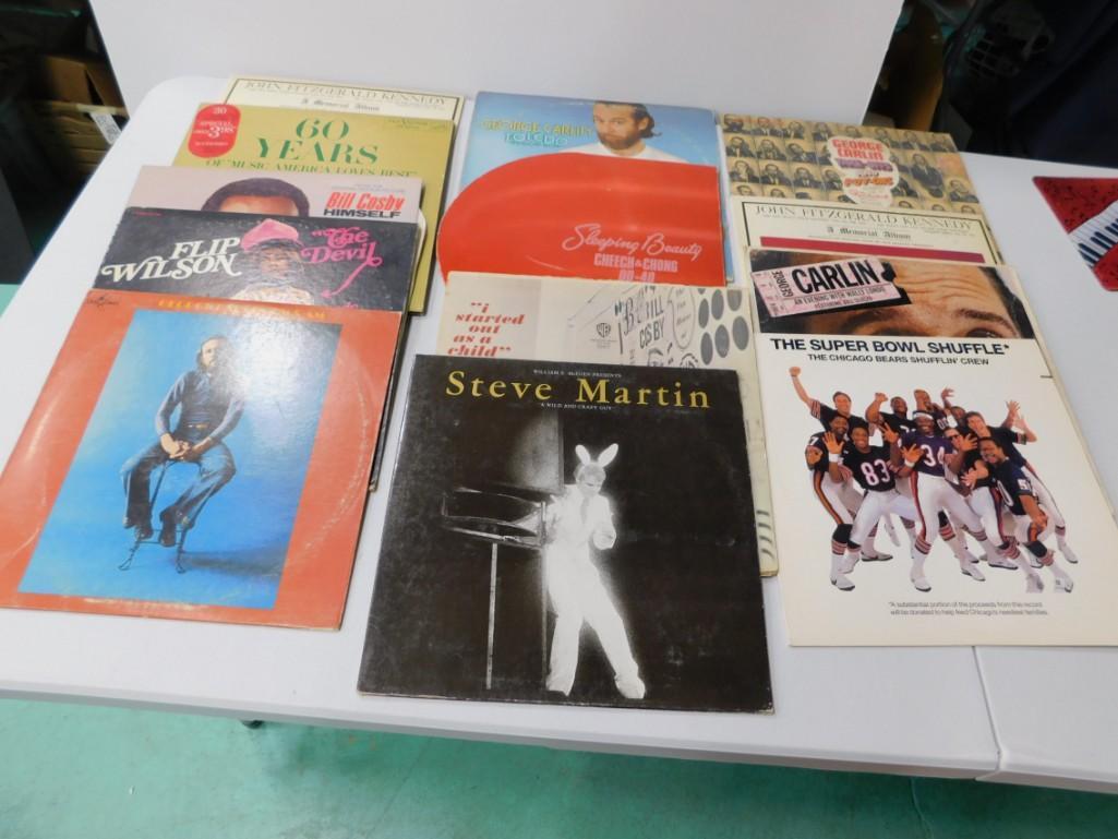 14 Comedy Vinyl Records incl Steve Martin , 4 George (1 of 7)