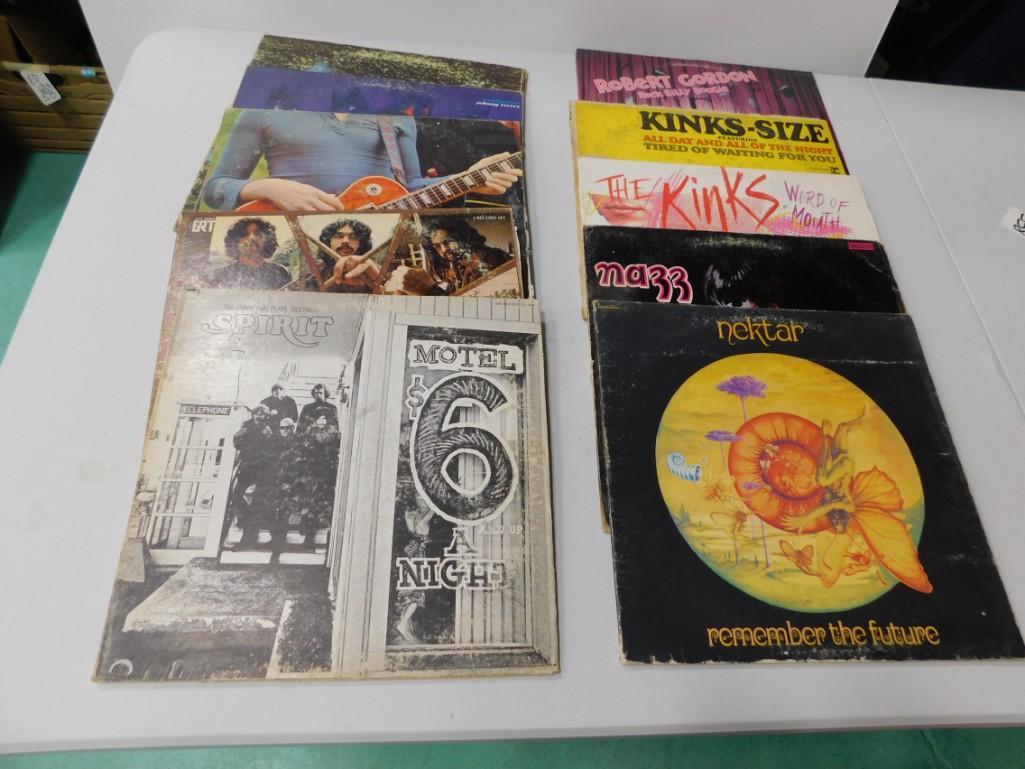 11 Vinyl Records incl Nektar , Nazz , 2 Kinks , Robert: 11 Vinyl Records incl Nektar , Nazz , 2 Kinks , Robert Gordon , Spirit , Johnny Rivers , Santana , 2 Rastu Condition; unchecked and untested