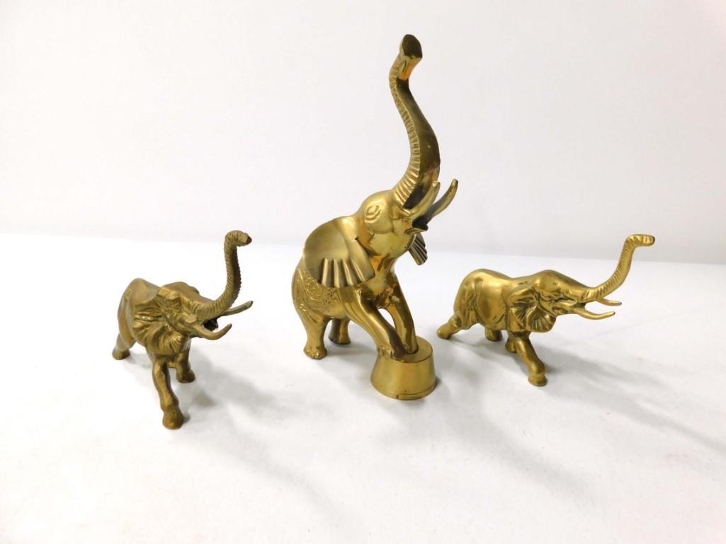 3 Brass Elephants (1 of 3)