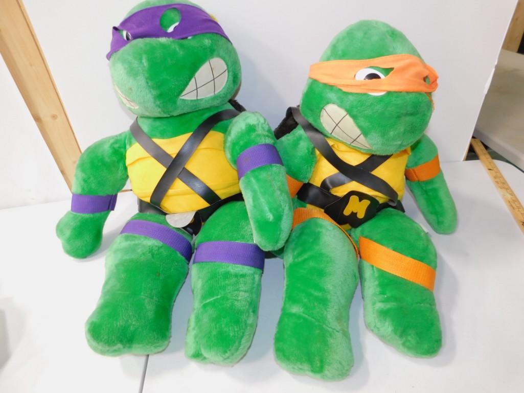 2 Large Teenage Mutant Ninja Turtles Plush TMNT Each (1 of 4)