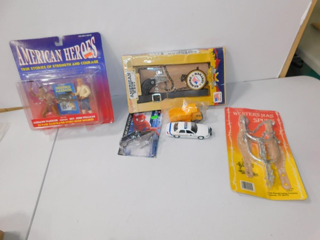 Toy Lot incl Car , Spider Man , Cowboy Western Toys (1 of 8)