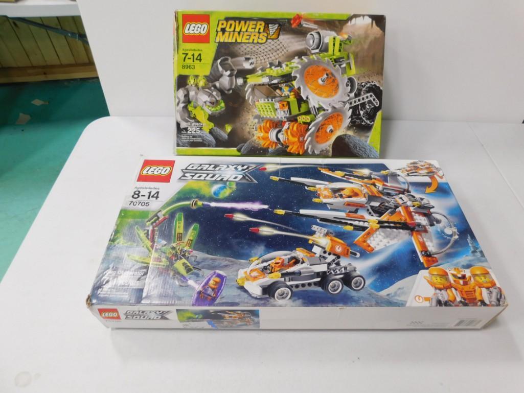 2 Lego Sets incl Power Miners and Galaxy Squad: 2 Lego Sets incl Power Miners and Galaxy Squad Condition: Not checked for completeness