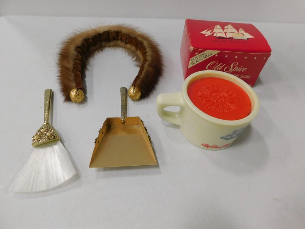 Vintage Lot incl Mini Crumber , Old Spice Shaving Mug , (1 of 3)