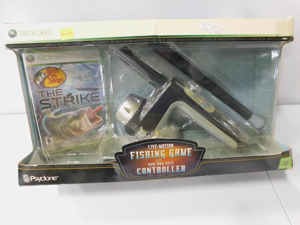 Xbox 360 Live Motion Fishing Game with Rod and Reel: Xbox 360 Live Motion Fishing Game with Rod and Reel Controller New in Box
