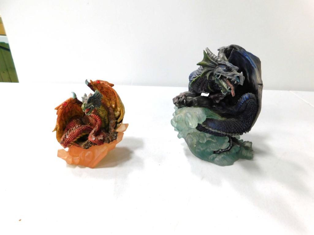 2 Dragon Figures or Statues (1 of 5)