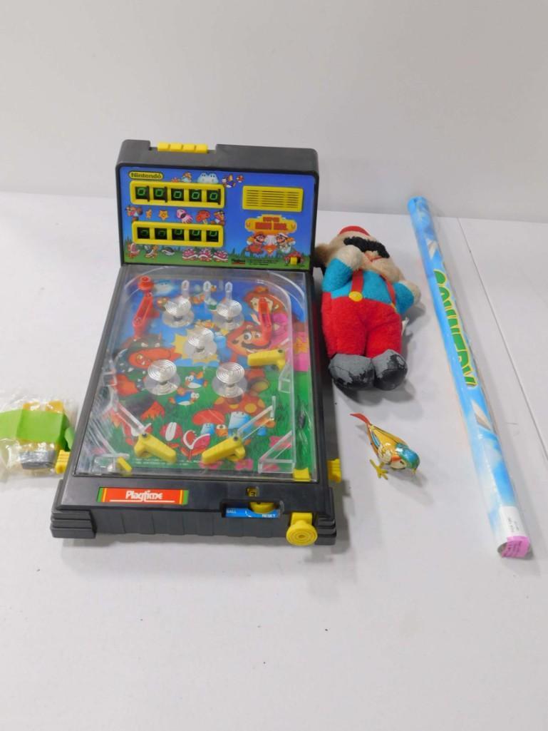 Toy Super Mario Bros Pinball Game and Plush and a (1 of 4)