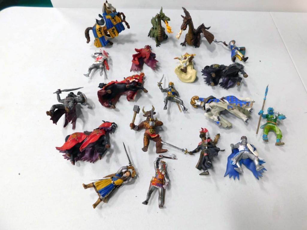 19 Papo and Schleich Figures incl Knights , Dragons , (1 of 6)