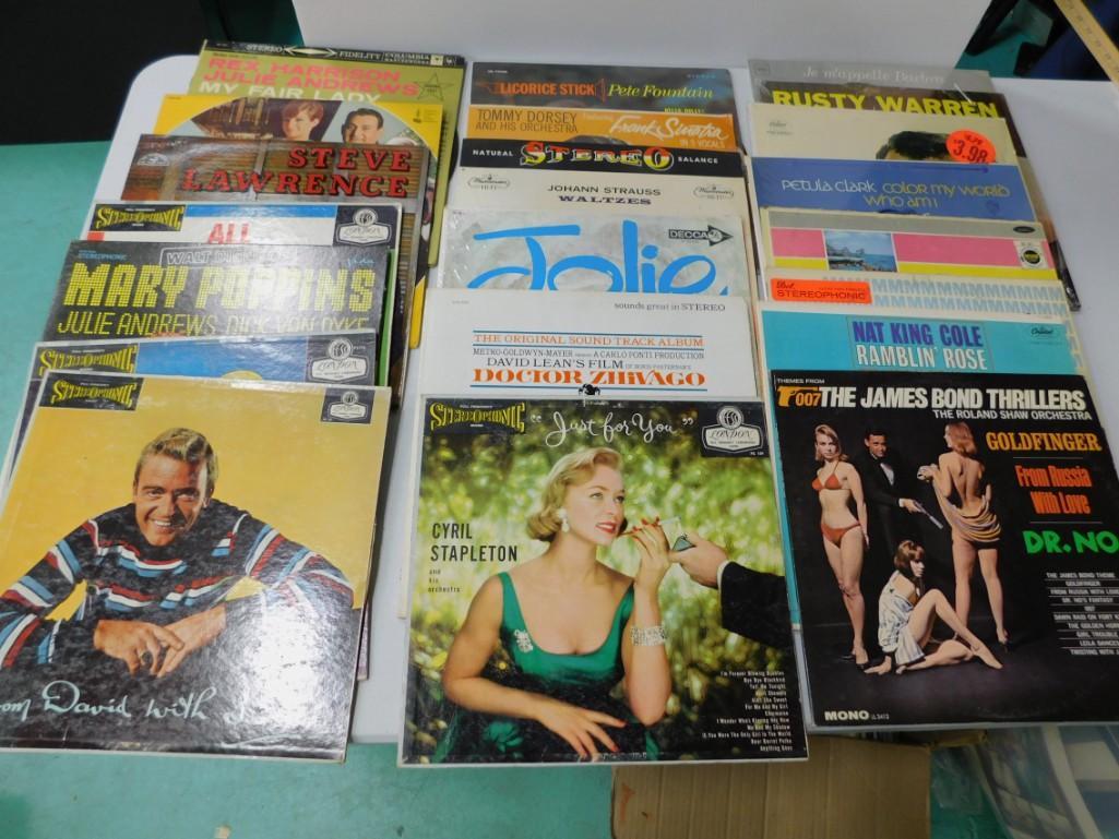 Lot of Approx 35 Vinyl Records incl Frank Sinatra , (1 of 4)