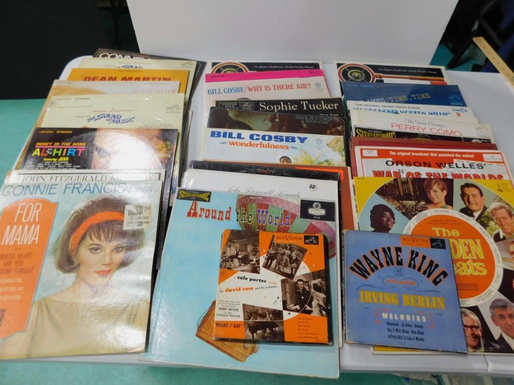 Lot of Vinyl Records incl Pat Boone , Connie Fancis , (1 of 3)