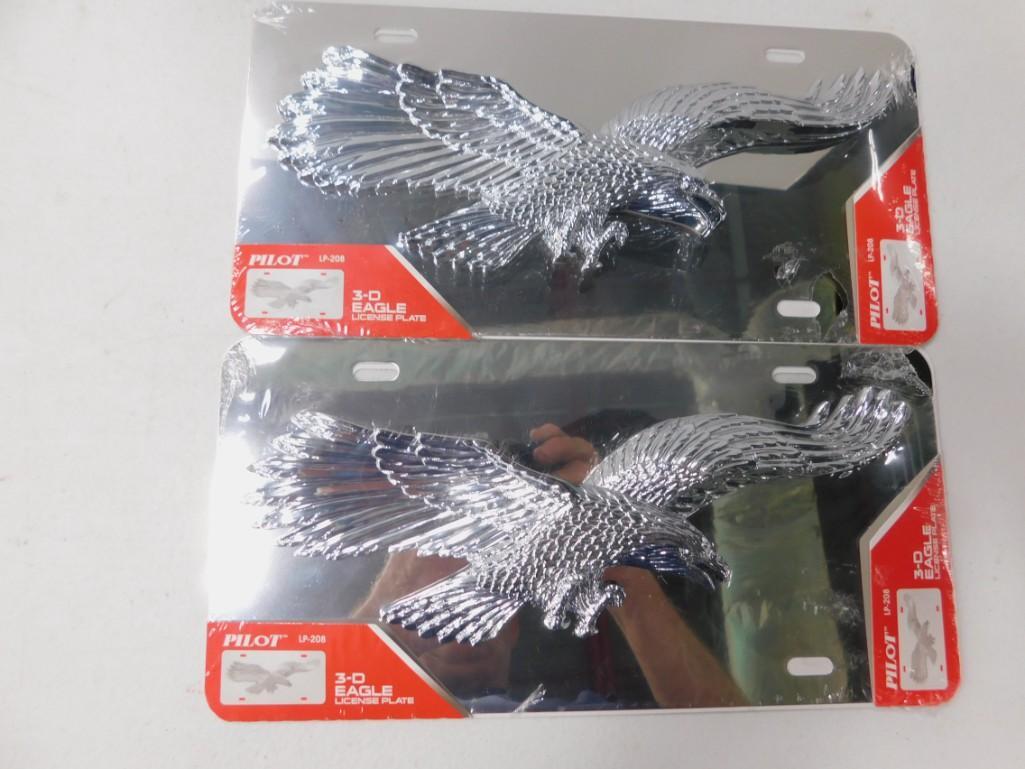 2 Metal Eagle License Plates New in Package by Pilot (1 of 4)