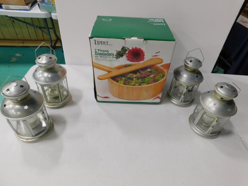 New Beachwood Salad Set 7 pc in Original Wrapping (1 of 2)