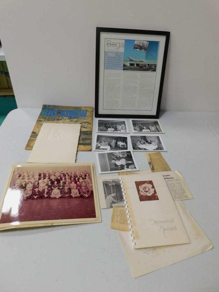 Lot of Ephemera incl Photos , etc: Lot of Ephemera incl Photos , etc