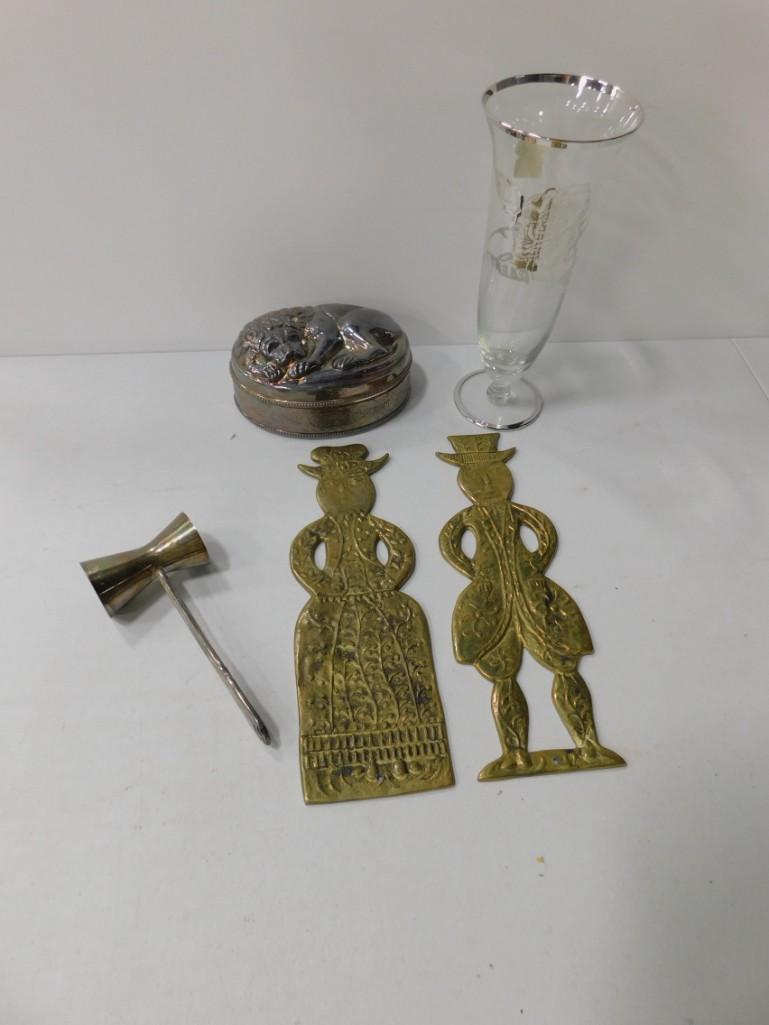 Glass Vase with Sterling Silver Design by Bedford (1 of 5)