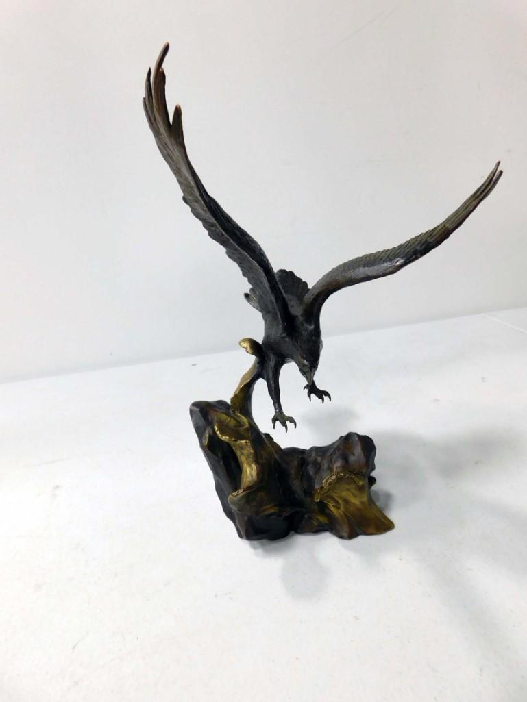 Bronze Eagle Statue by Ronald Van Ruyckevelt "Wings of (1 of 4)