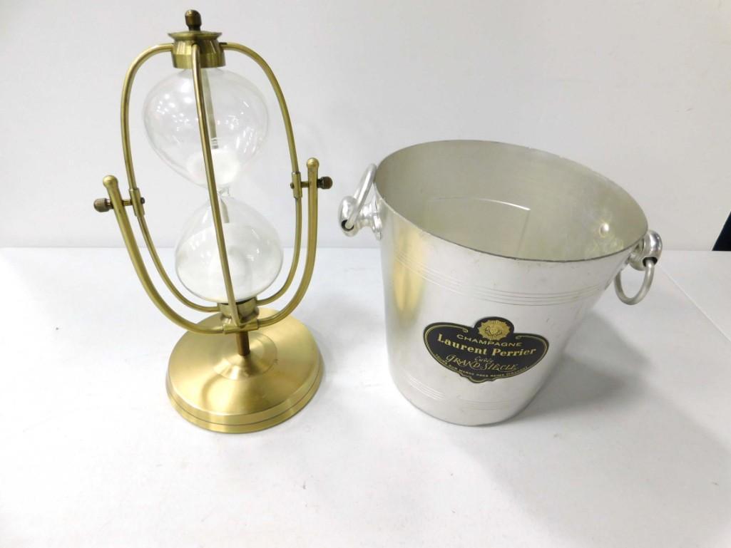 Large Hourglass and a Laurent Perrier Champagne Metal (1 of 4)