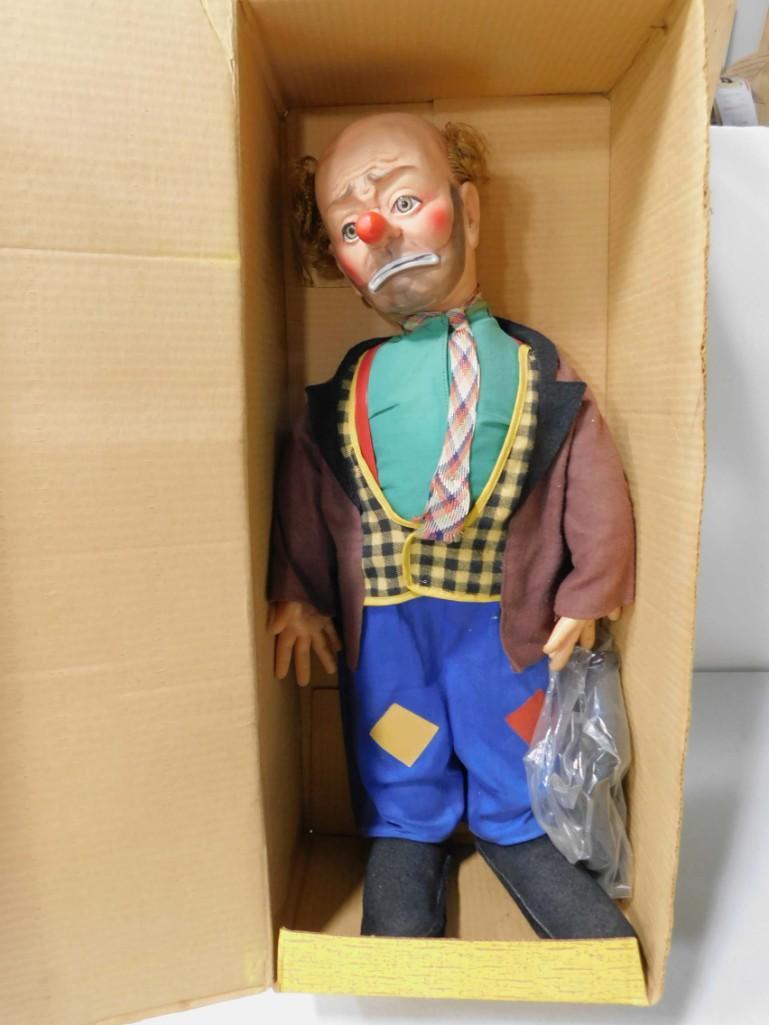 Emmett Kelly Weary Willie the Clown Doll 21.5" Tall w/ (1 of 5)