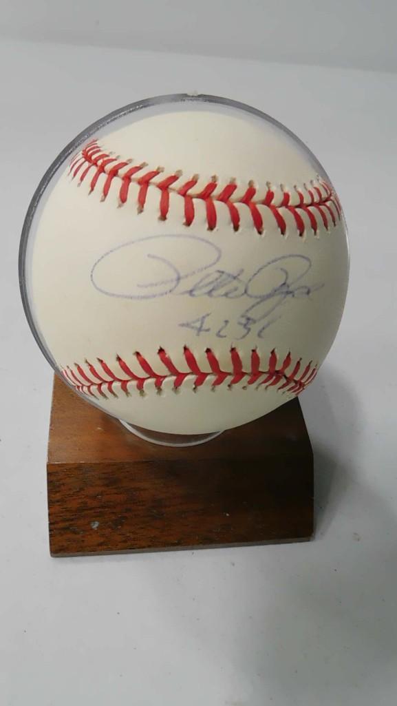 Baseball Signed Pete Rose NO COA (1 of 4)