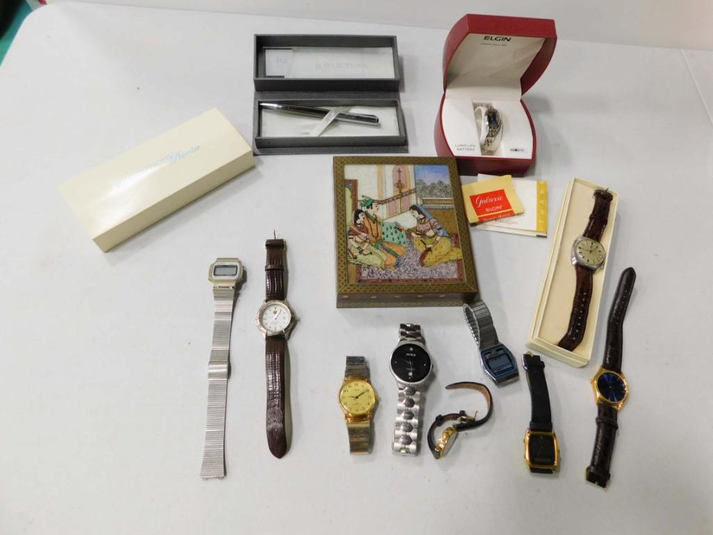 Watch and Pen Lot Lot incl Galaxie by Elgin , Accutron (1 of 7)