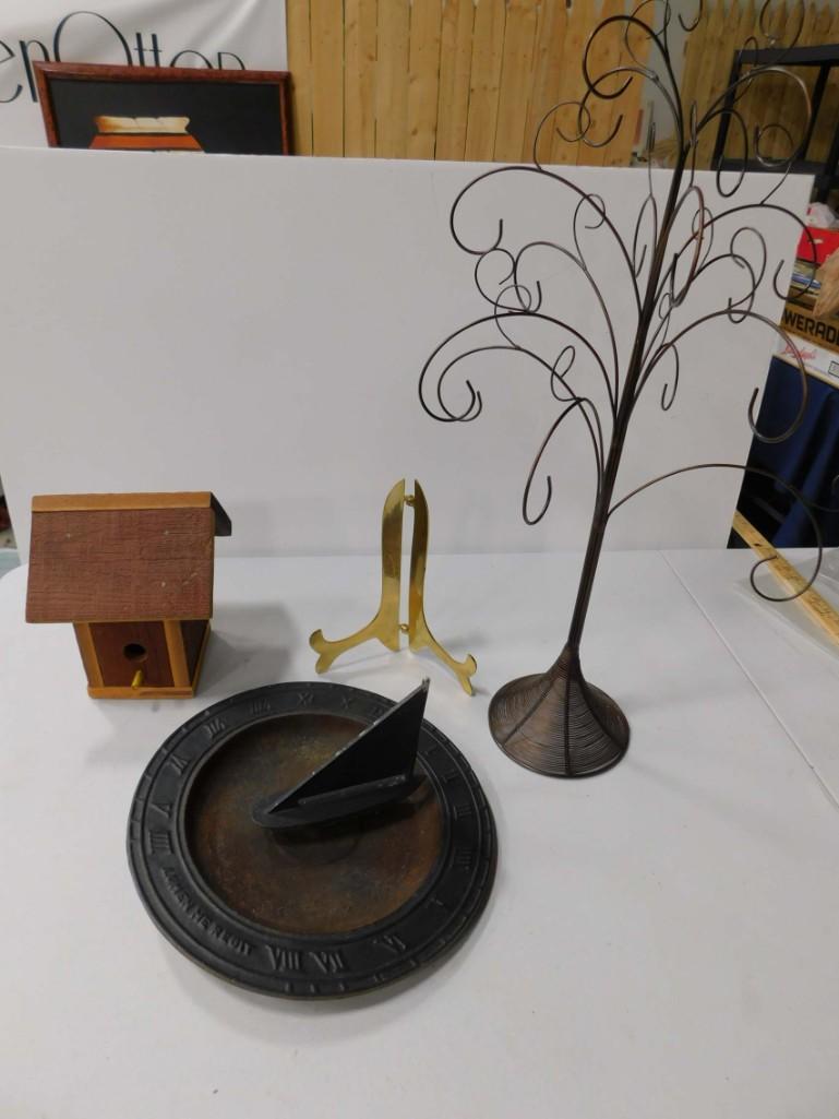 Cast Iron Sundial in the Shape of a Sailboat , Brass (1 of 6)