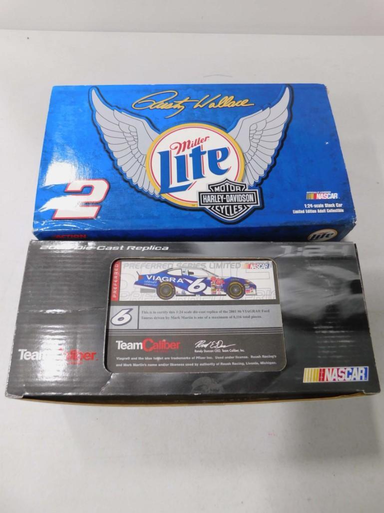 2 Nascar Die Cast Model Cars incl Rusty Wallace and (1 of 3)