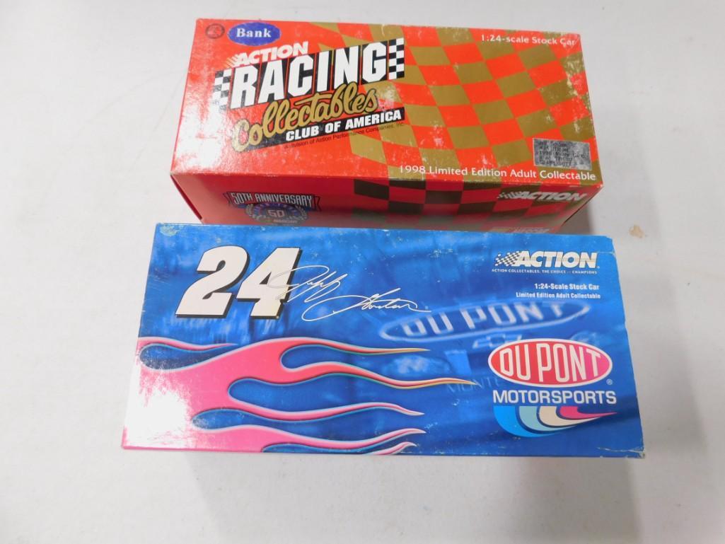 1998 Nascar Model Car Bank 1:24 Scale and a Jeff Gordon: 1998 Nascar Model Car Bank 1:24 Scale and a Jeff Gordon 1:24 Scale Die Cast Model Car