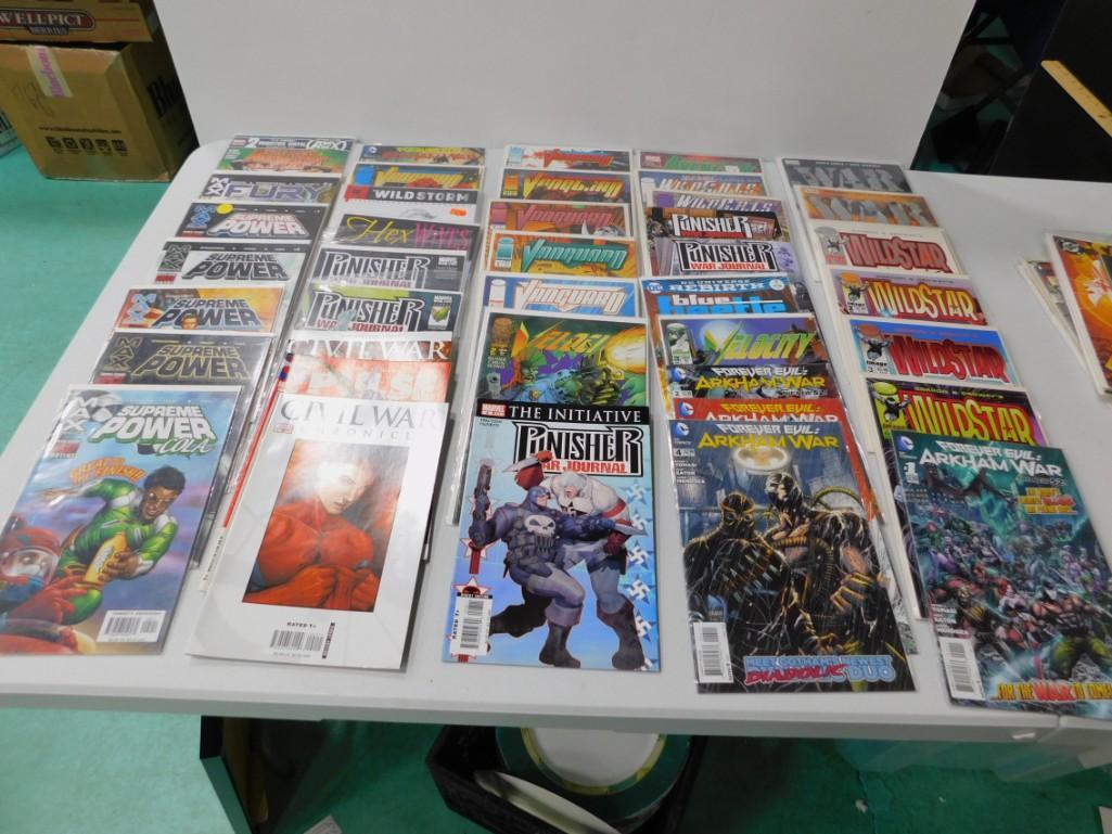 35+ Comic Books incl Punisher , Supreme Power, Vanguard (1 of 4)