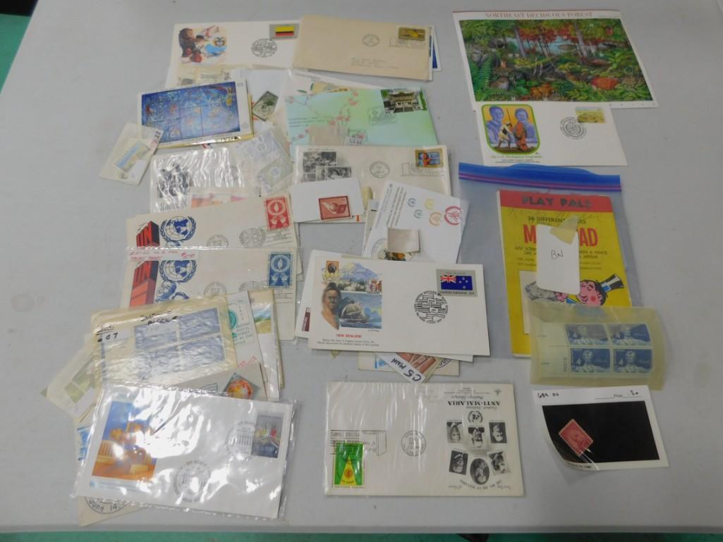 Lot of Stamps and Ephemera: Lot of Stamps and Ephemera