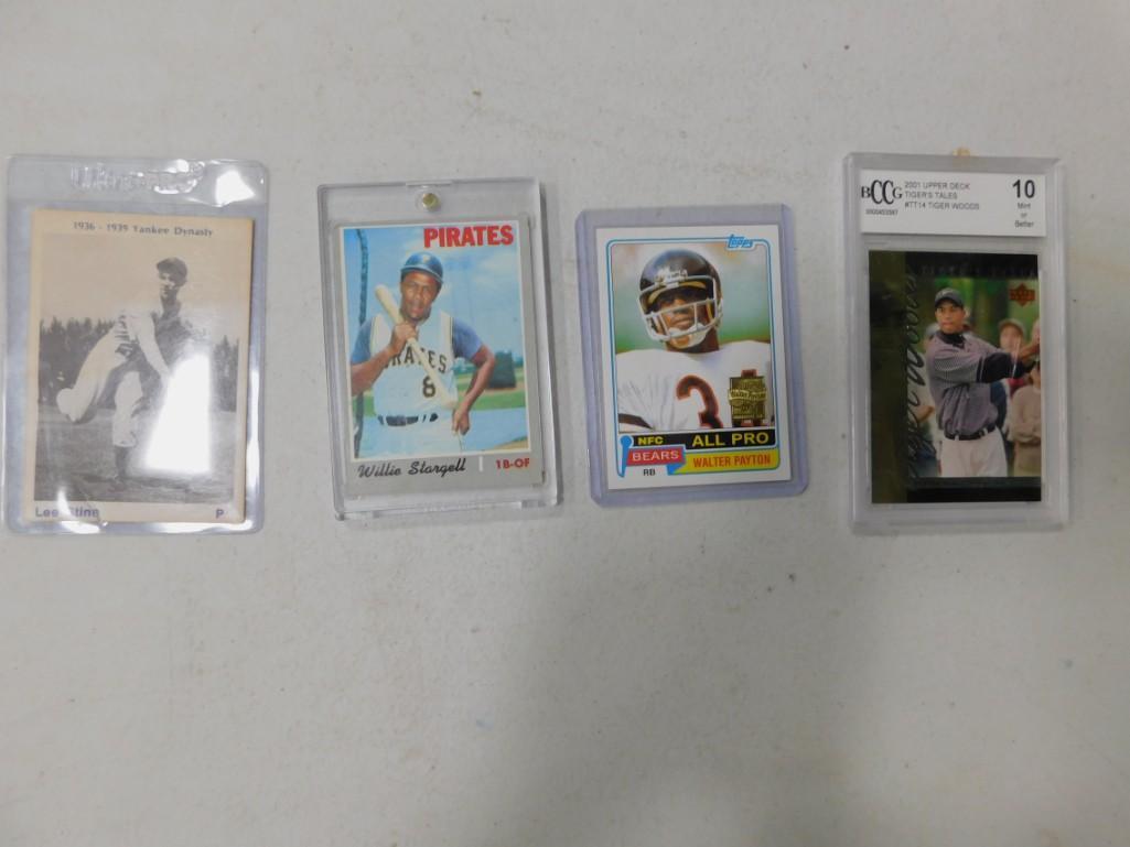 Sports Cards incl Walter Payton Upper Deck Card Graded (1 of 3)