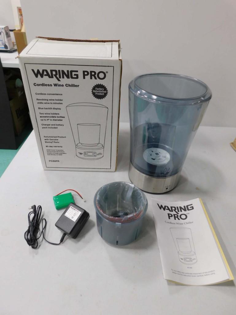 Warinig Pro Cordless Wine Chiller in Open Box , Appears: Warinig Pro Cordless Wine Chiller in Open Box , Appears Complete but Untested