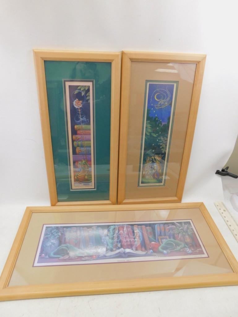 Lot of 3 Randal Spangler Signed, Numbered Framed Prints (1 of 9)