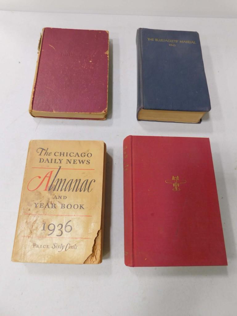 Book Lot incl 1937 Chicago Daily News Almanac , For (1 of 4)