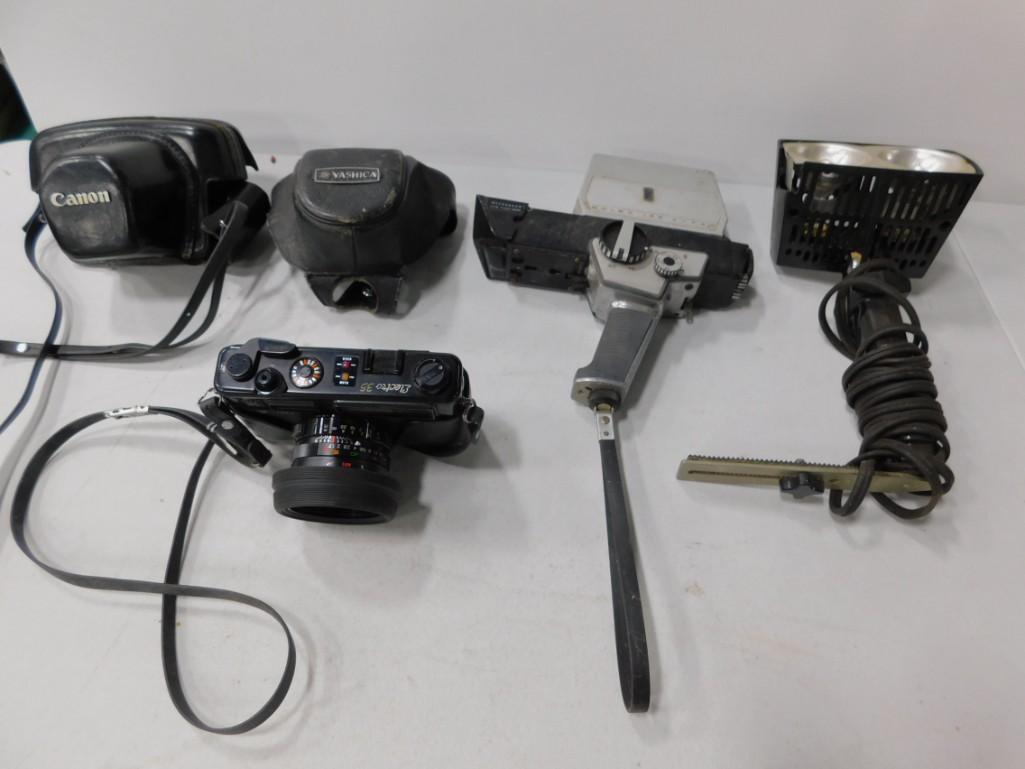 Camera Lot incl Yaschica Electro 35 Camera , Bolex 155 (1 of 7)