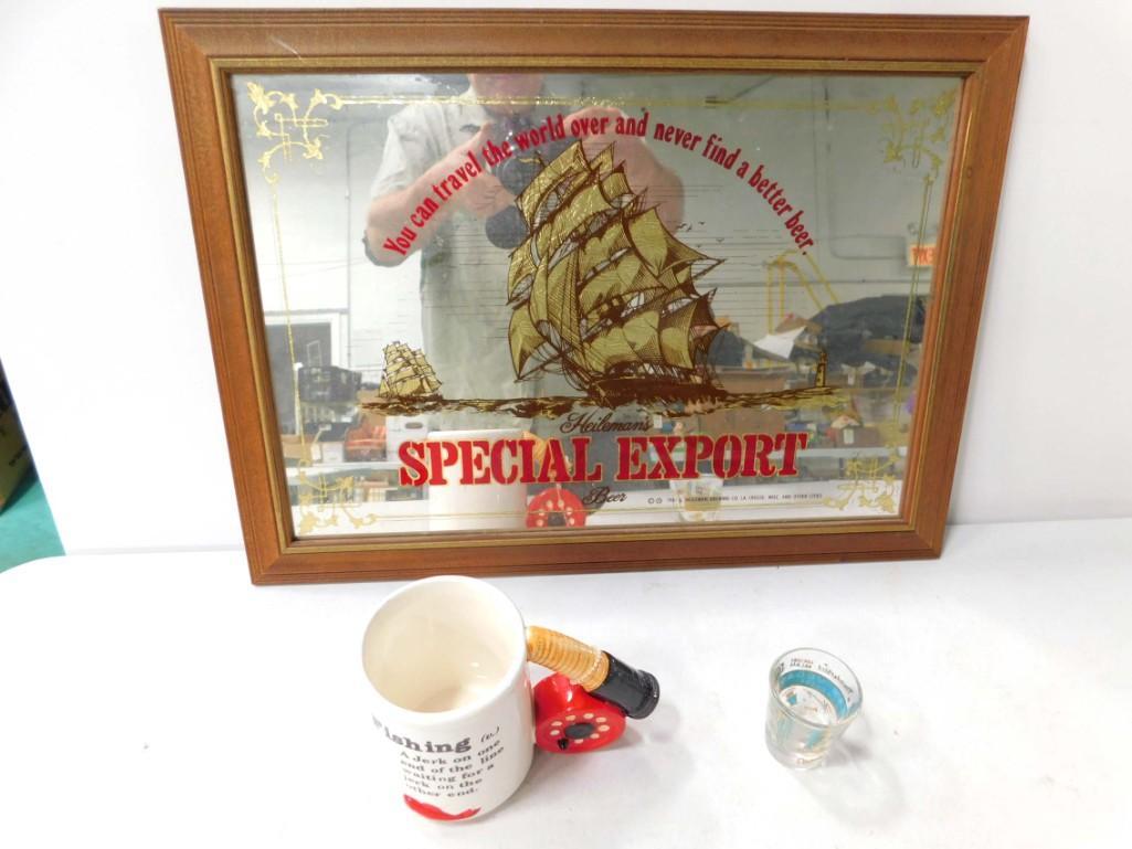 Special Export Beer Mirror Advertising Sign 14"x19.5" , (1 of 4)