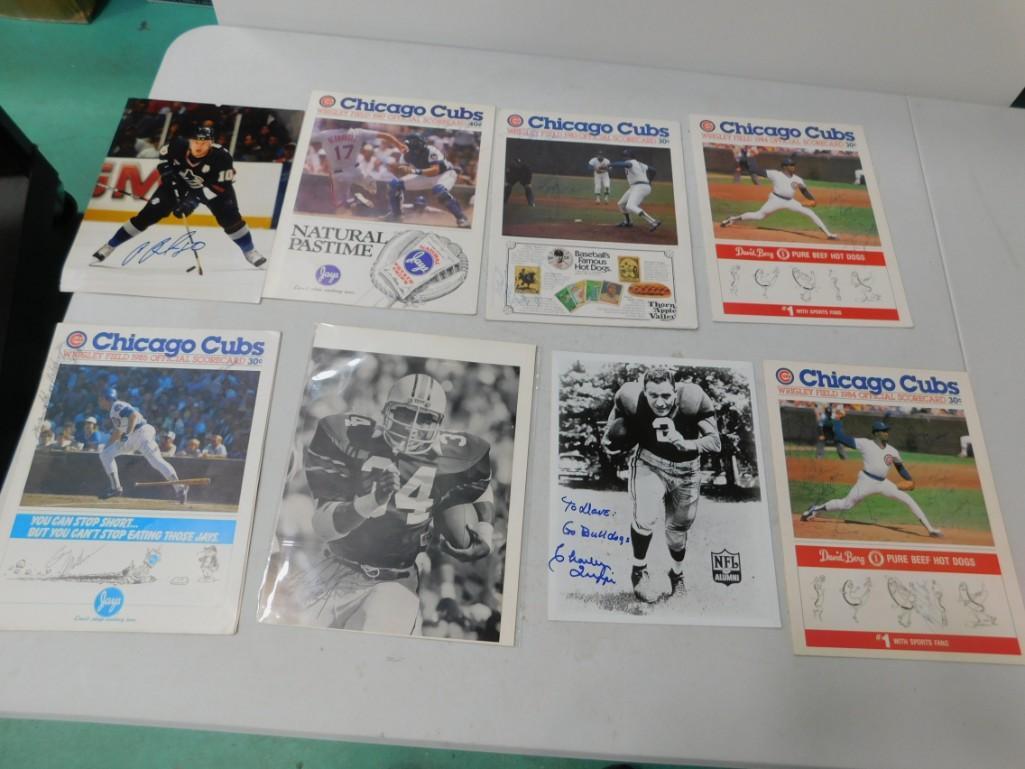9 Pieces of Signed Sports Memorabilia incl 5 Chicago (1 of 7)