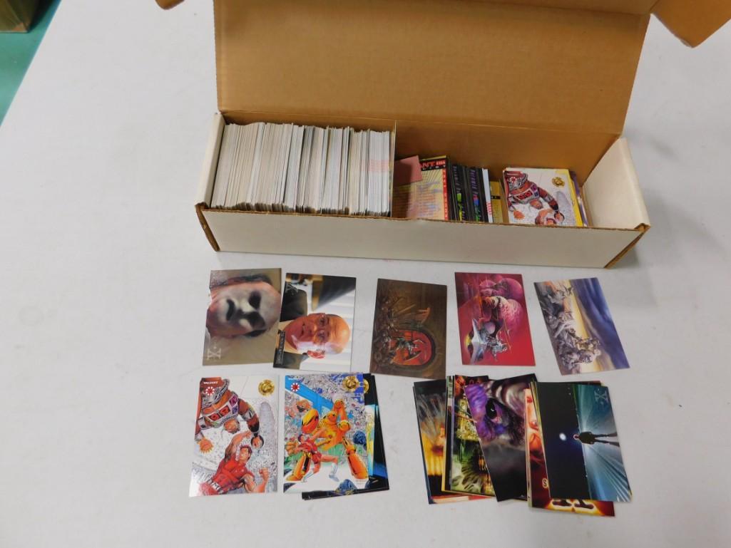 Box of Trading Cards incl X Files , Marvel , Mayberry ,: Box of Trading Cards incl X Files , Marvel , Mayberry , Gaming , etc