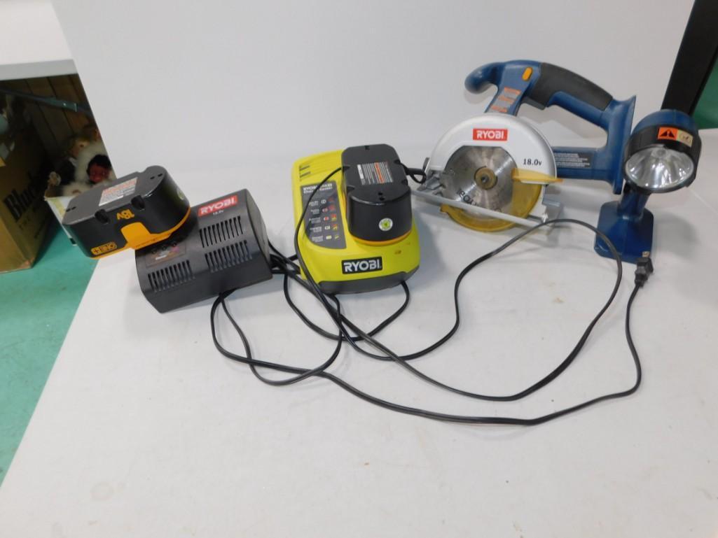 Lot of Power Tools and Batteries incl Ryobi Small (1 of 3)